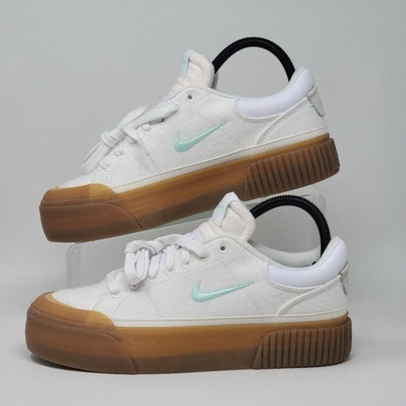 Nike Shoes - NEW Nike Court Legacy Lift Women’s Size 10 - White/Mint (No Box)